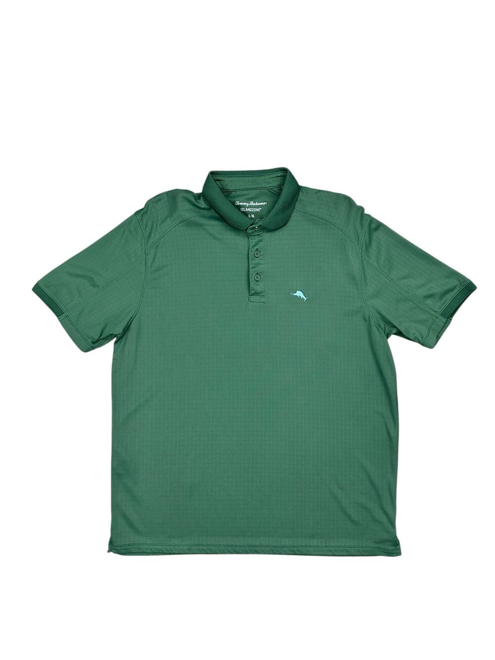 Tommy Bahama Tropic Driver IslandZone Polo Green — Size Large